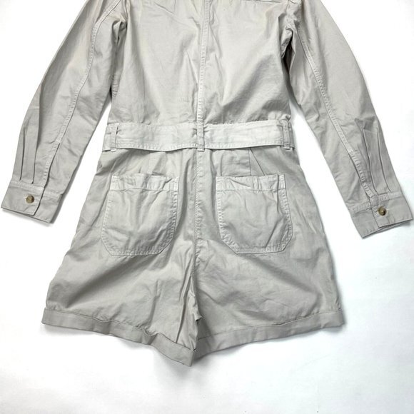 J Crew Foundry Chino Shorts Coveralls Jumpsuit Romper Women 2 NWT $148 Cotton - Picture 6 of 14
